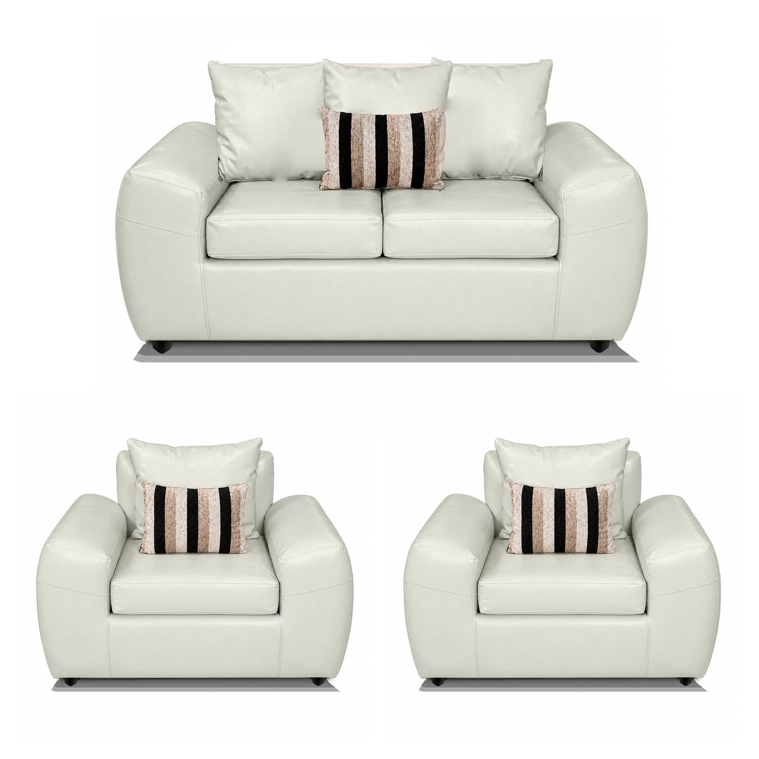 Juego De Living Elegant Detail Houston Pu / 4 Cuerpos image number 0.0