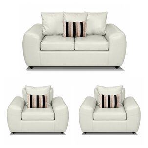 Juego De Living Elegant Detail Houston Pu / 4 Cuerpos