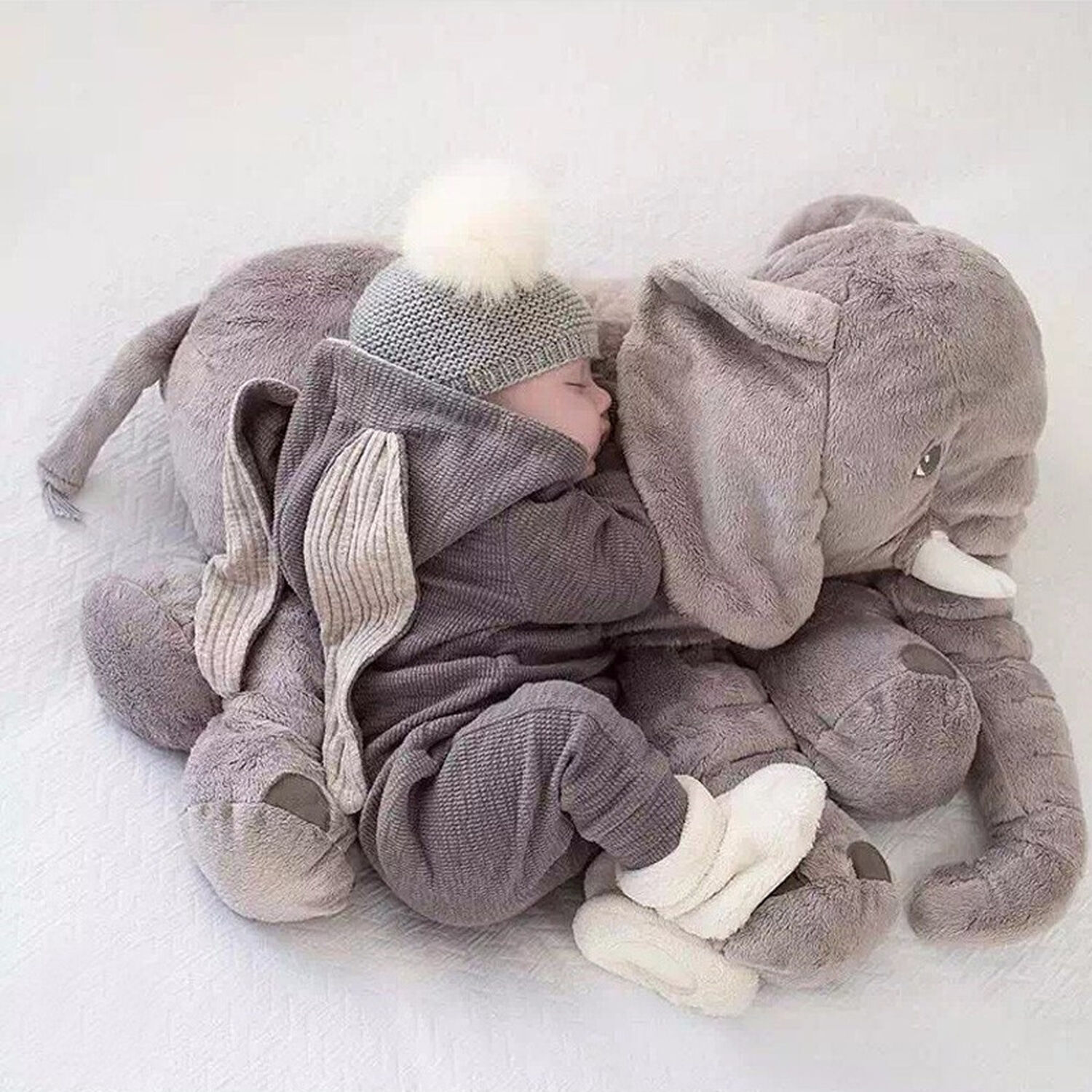 Almohada Peluche Apego Elefante Felpa Coj&iacute;n Para Ni&ntilde;os Bebe image number 1.0