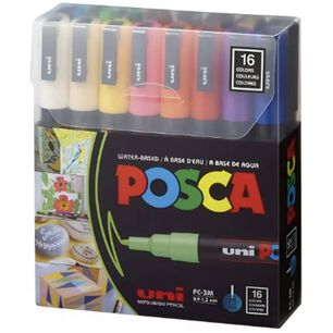 Marcadores Posca 3m Set 16 Colores Basicos Color Multicolor