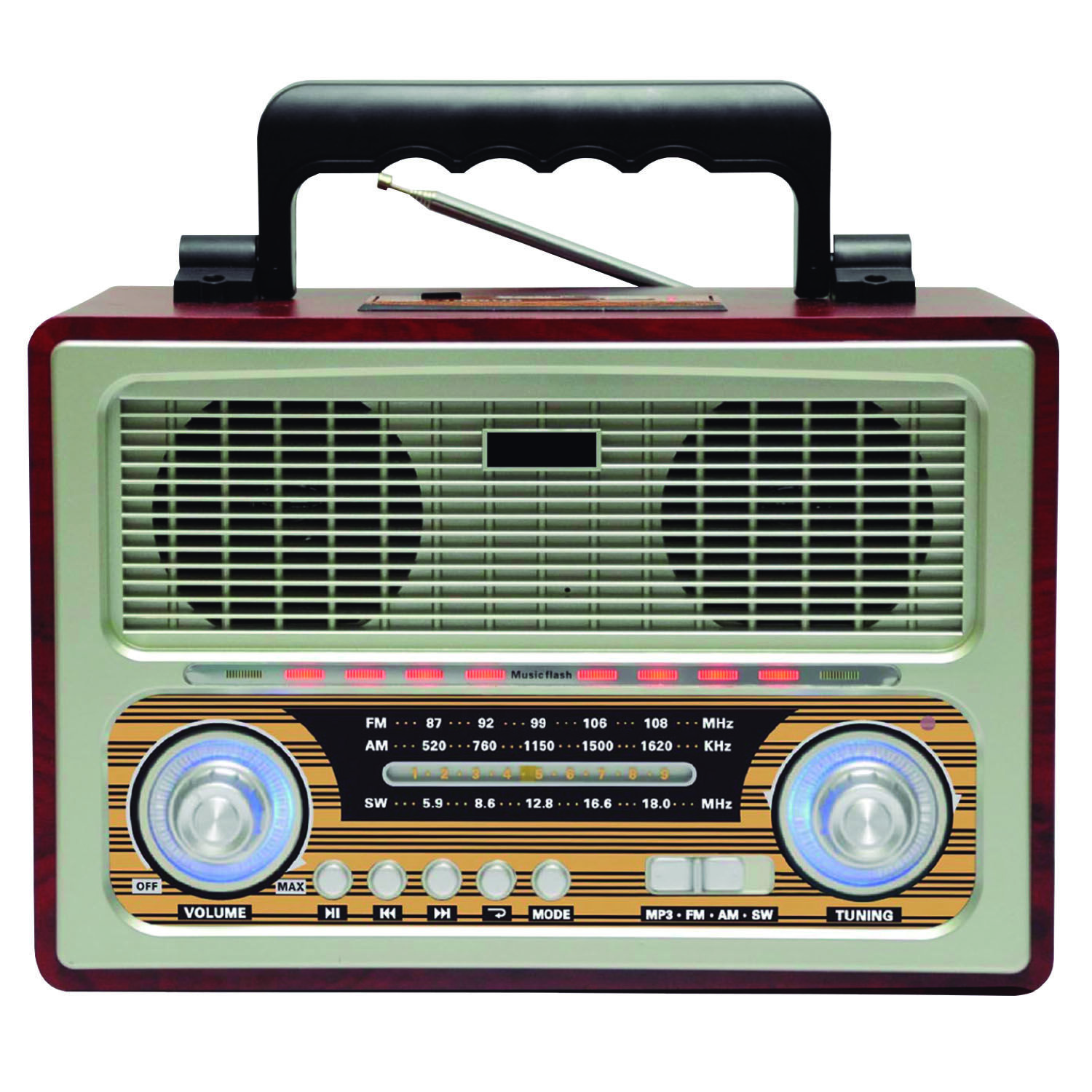 Radio Retro Bluetooth Port&aacute;til 5w - Ps image number 0.0