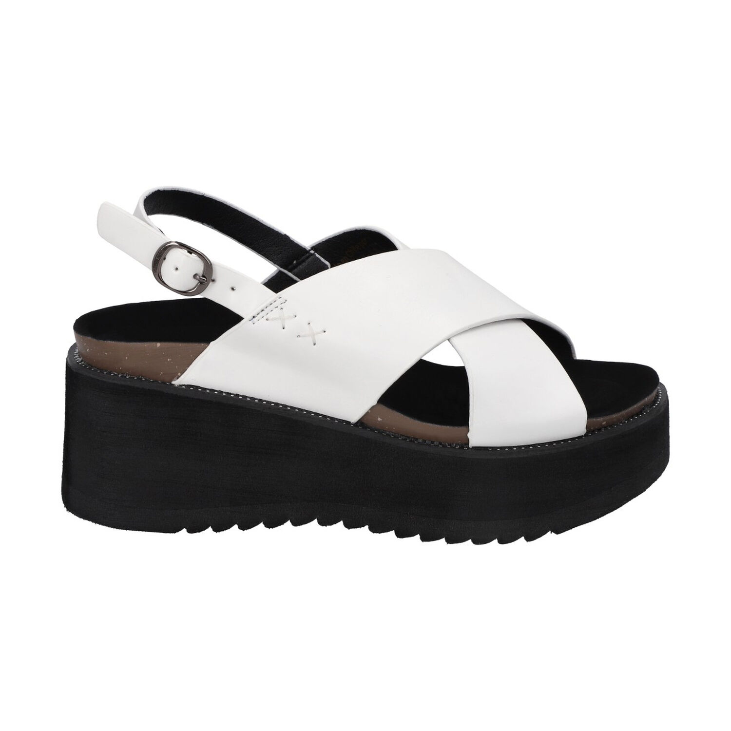 Sandalia Mujer Blanco Plataforma Polly Police image number 0.0