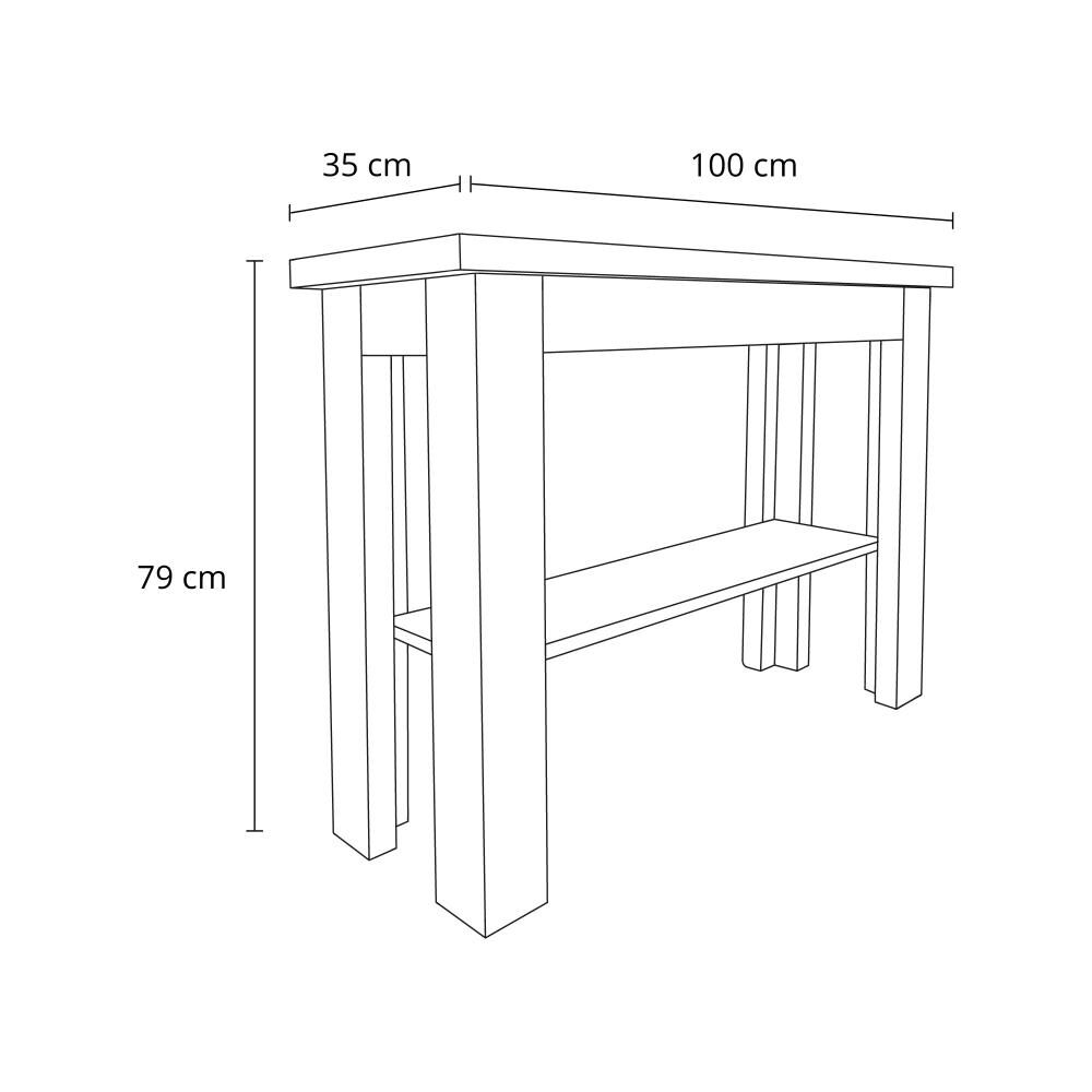 Mesa De Arrimo Living Factory Dalia image number 4.0