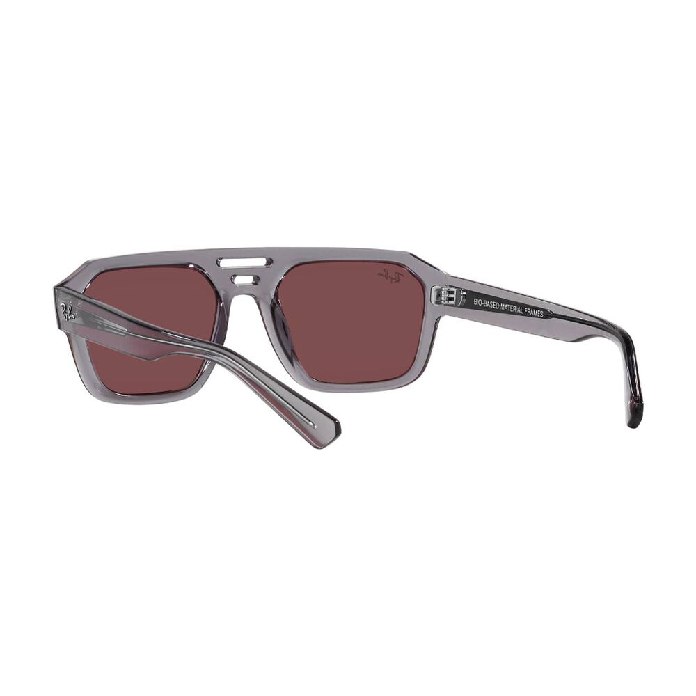 Lentes De Sol Corrigan Transparent Gray Espejados Bio-based Sustentable Ray-ban image number 5.0