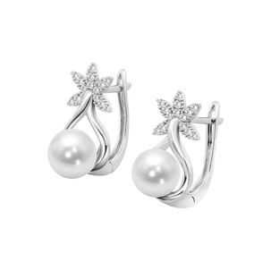 Aros Lp3699-4/1 Lotus Silver Mujer Pearls