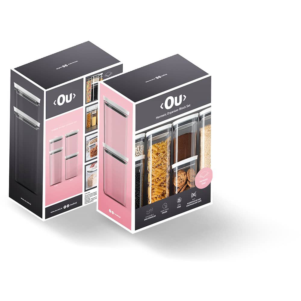 Kit Contenedores Block Blancos image number 0.0