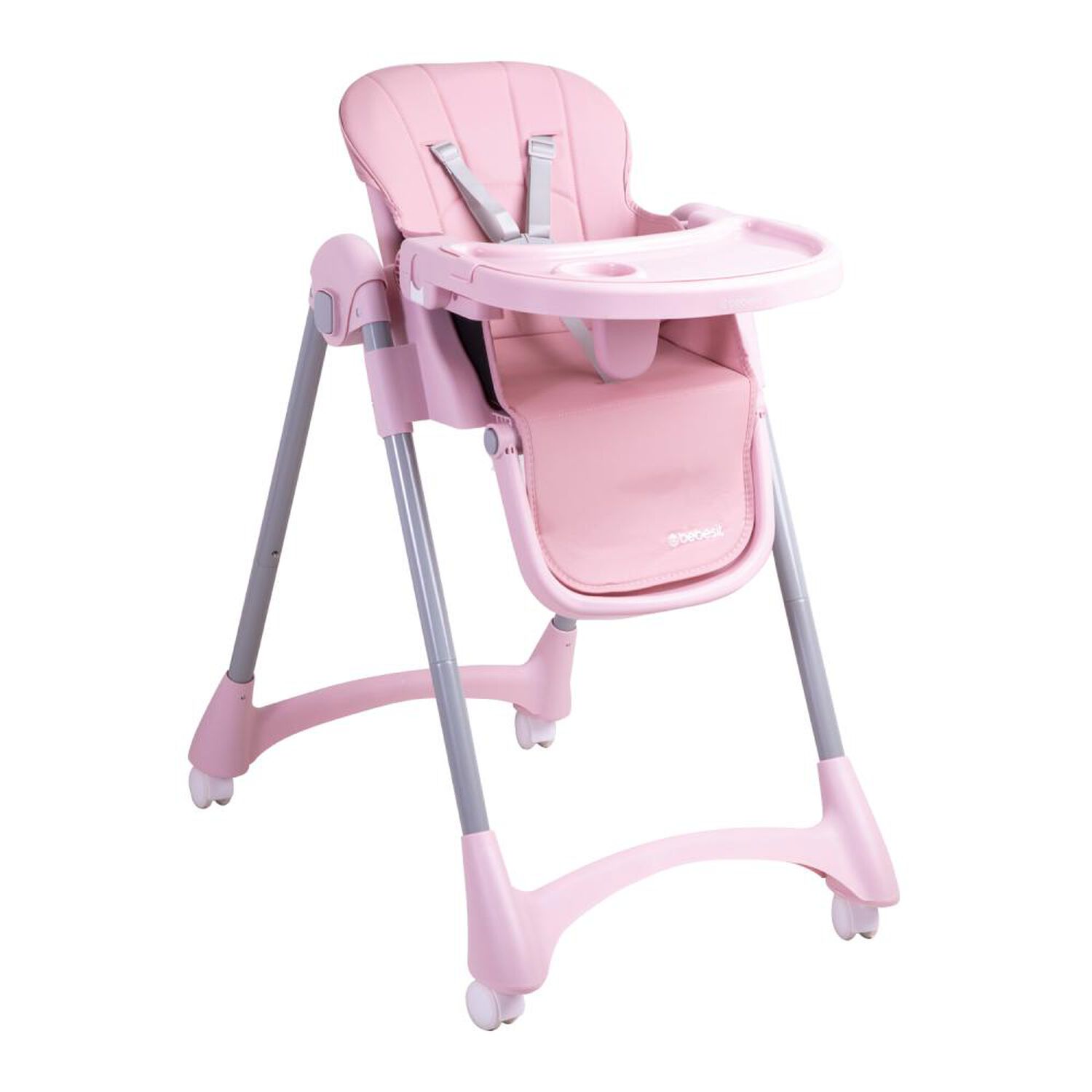 Silla De Comer Bebesit Bebe Reclinable Plegable Easy Eat Rosada image number 0.0