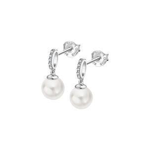 Aros Lp3478-4/1 S/i Lotus Silver Mujer Pearls