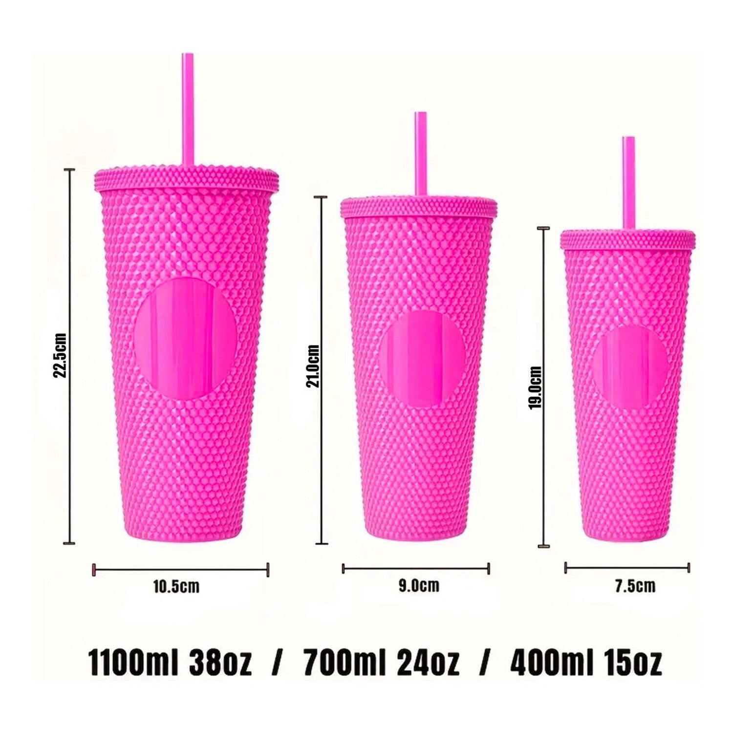 Pack 3 Vasos Tumbler Tipo Starbucks Doble Pared Bpa Libre image number 2.0