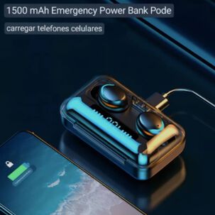 Aud&iacute;fonos In-ear Gamer Inal&aacute;mbricos Celeste Con Luz Led