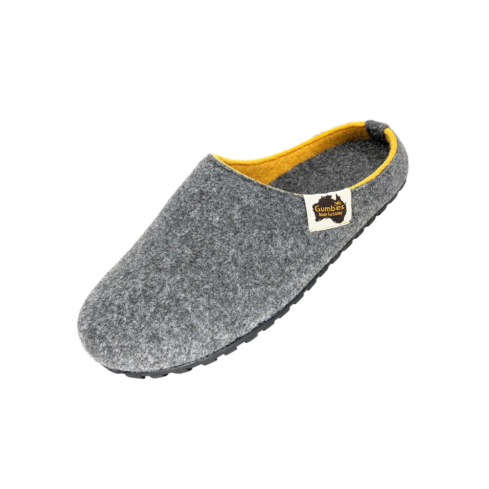 Pantufla Outback Slippers Grey & Curry Gumbies image number 0.0