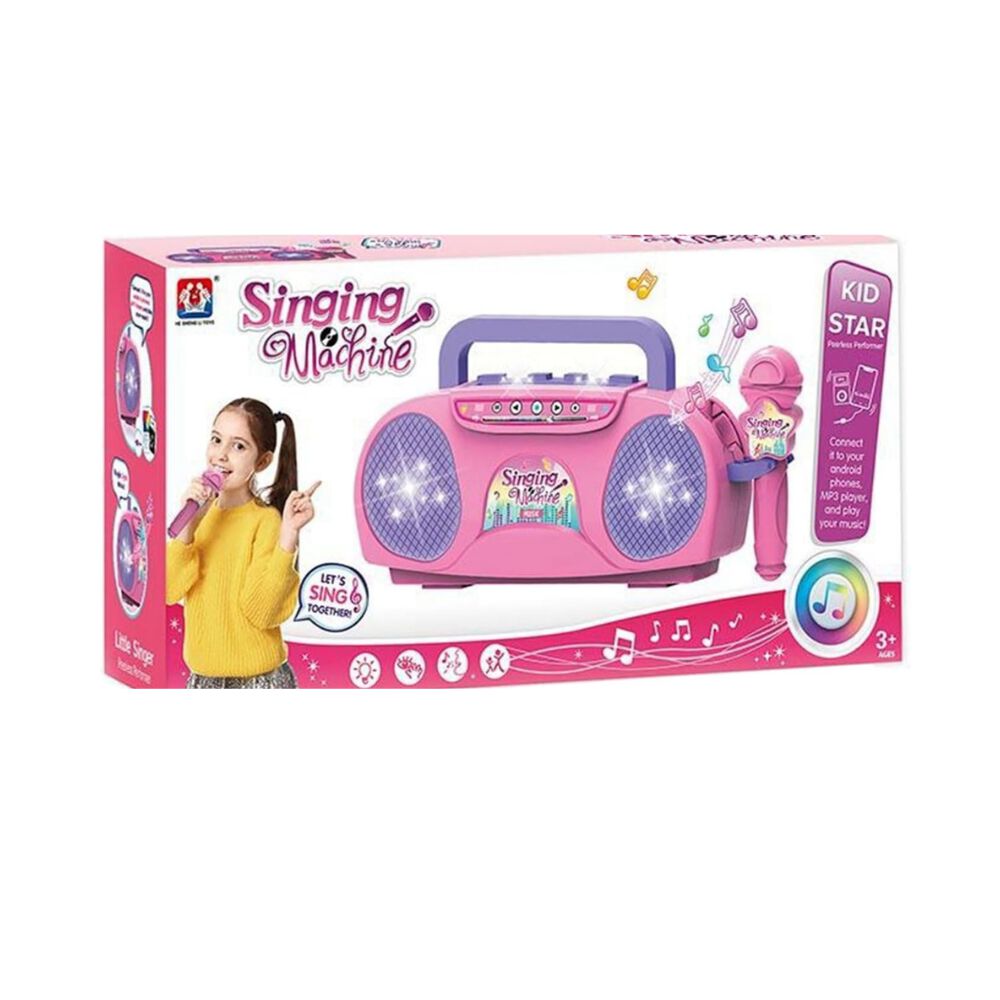 Juguete Karaoke Radio Y Microfono Para Niños Luz Y Sonido image number 2.0
