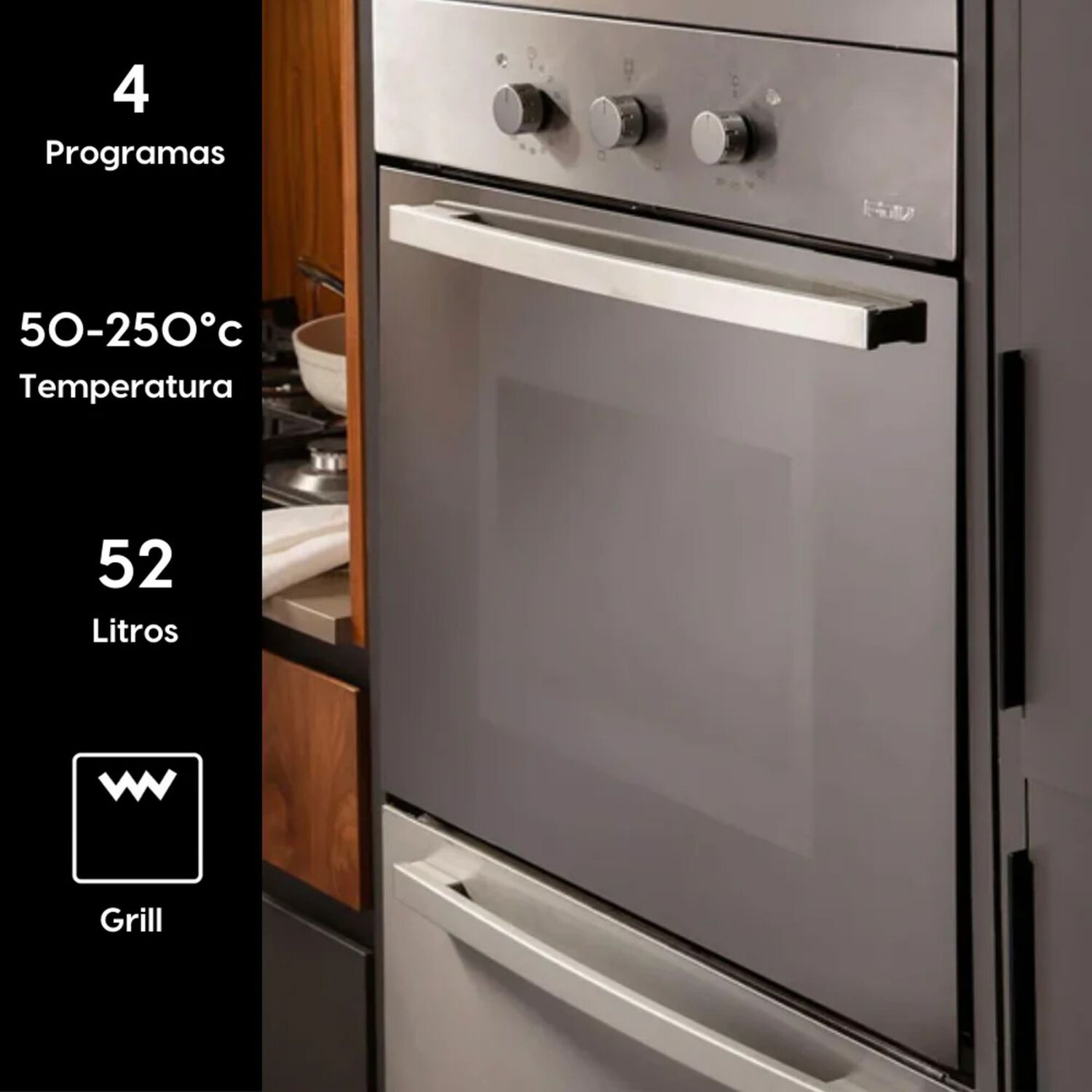 Horno Empotrado Elegance Iii Con Grill 60 Lts Fdv image number 9.0