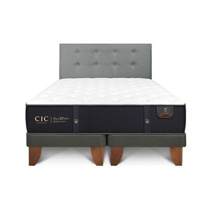 Cama Europea Cic Premium / Full / Base Normal + Respaldo