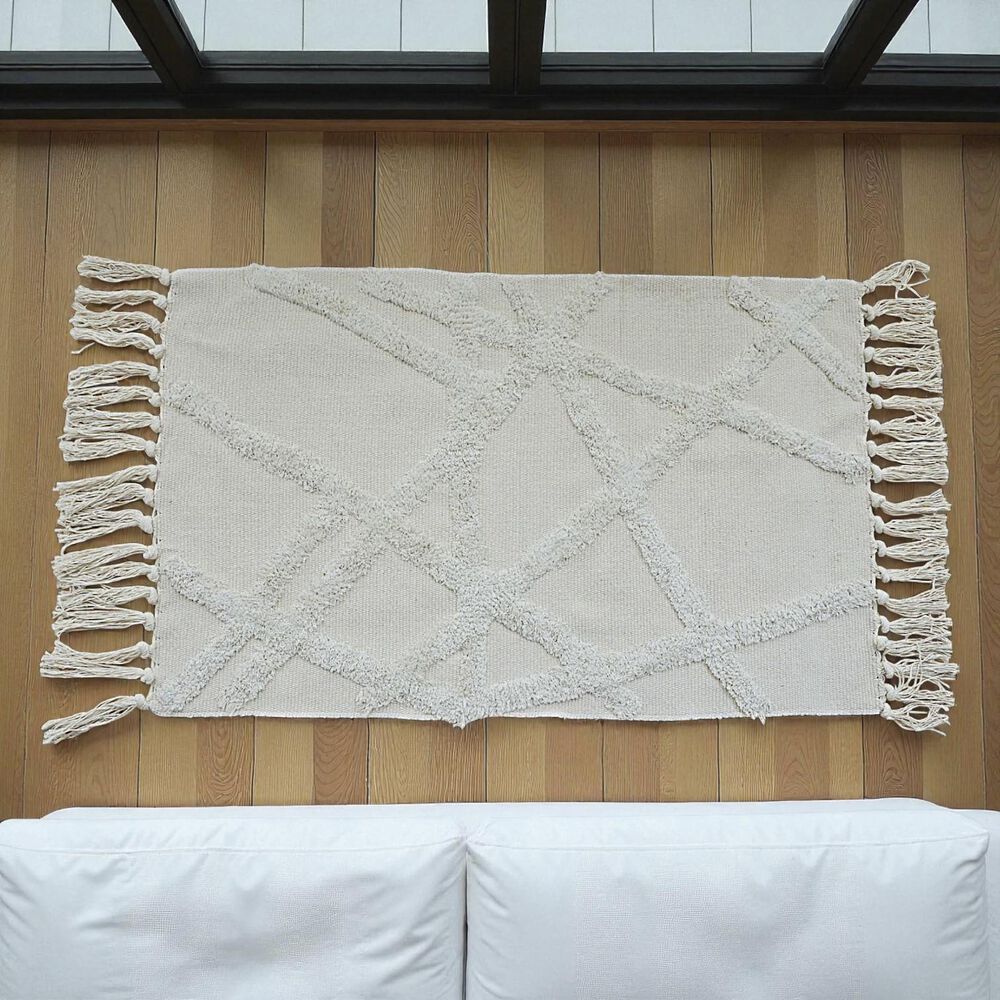 Bajada De Cama Bordada Kilim De Estilo Etnico 60x90cm Md69 image number 1.0