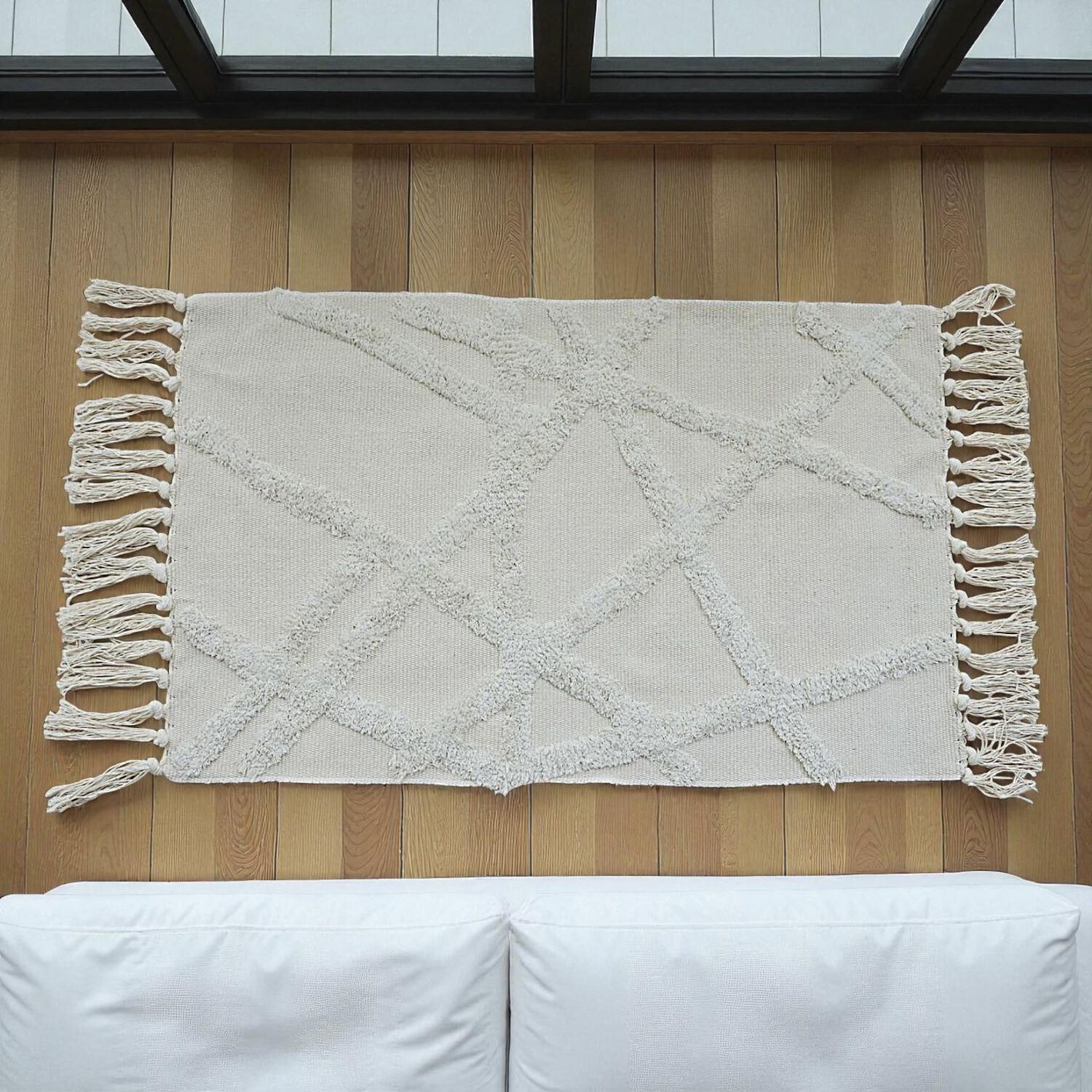 Bajada De Cama Bordada Kilim De Estilo Etnico 60x90cm Md69 image number 1.0