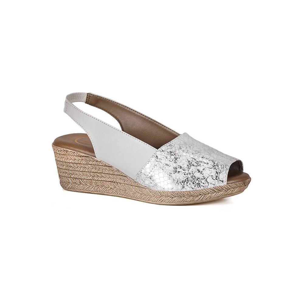 Sandalia Cuero Susanne Blanco image number 0.0