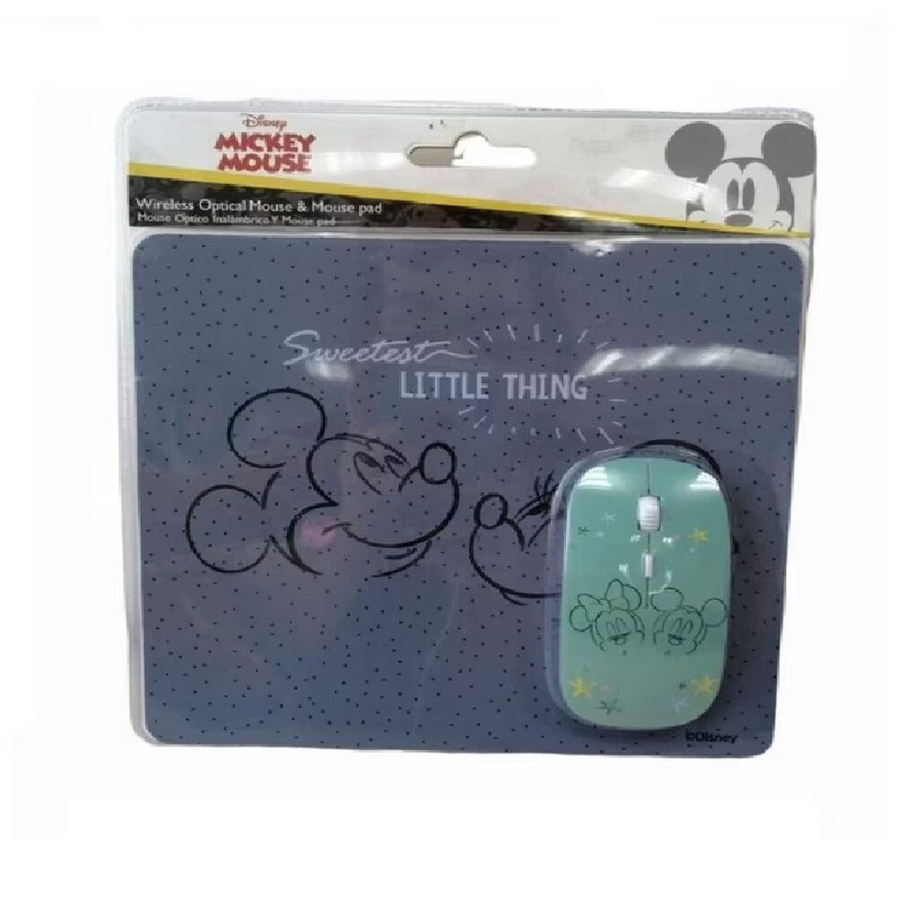 Mouse Óptico Inalámbrico Y Mousepad Mickey Mouse Sakar image number 3.0