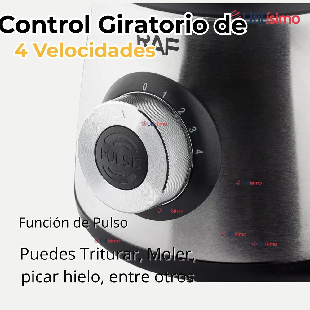 Licuadora Juguera Multifuncional 2 En 1 + Picadora Y Jarra De Vidrio image number 6.0