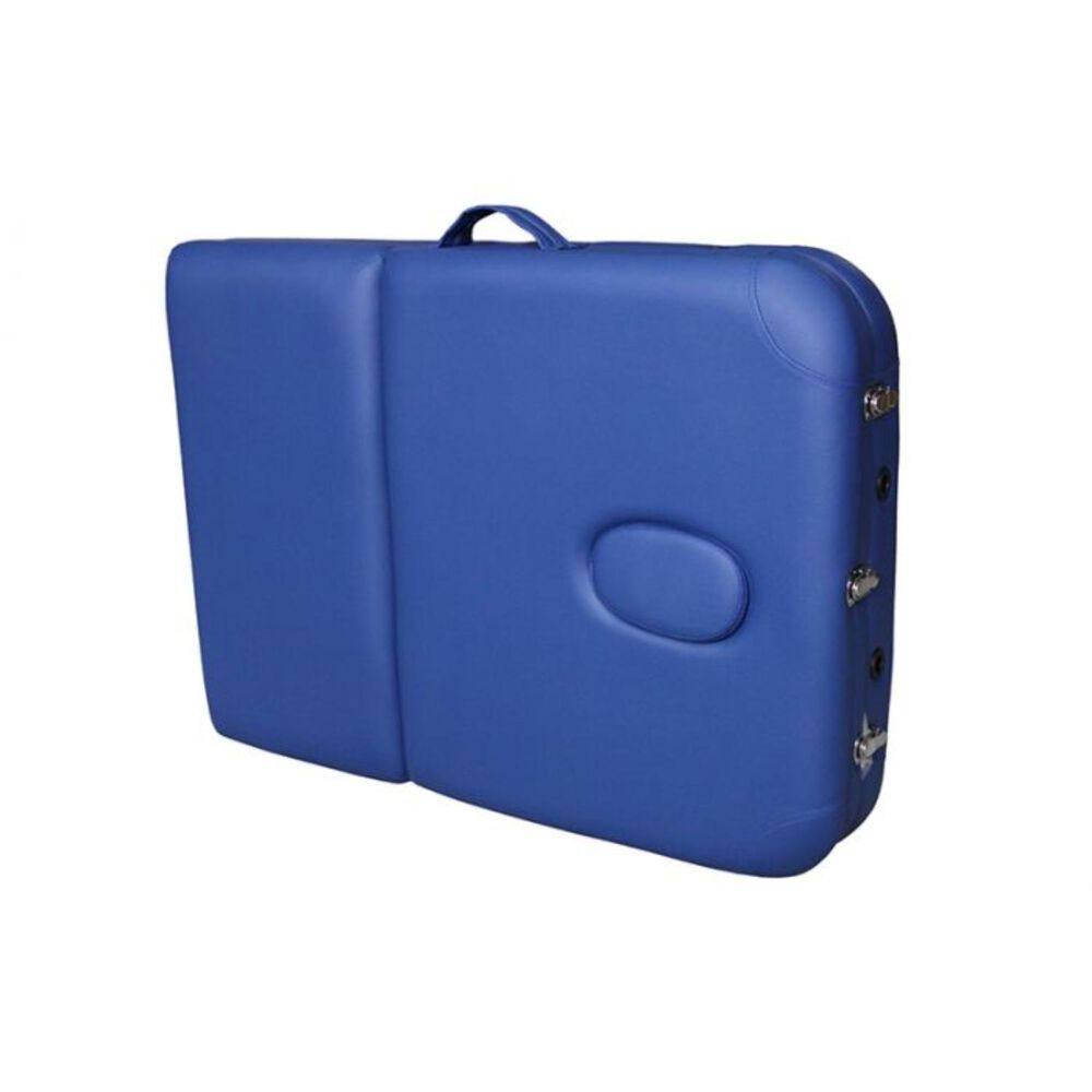 Camilla De Masajes Plegable 3 Cuerpos Deluxe Azul - Ruedas image number 2.0