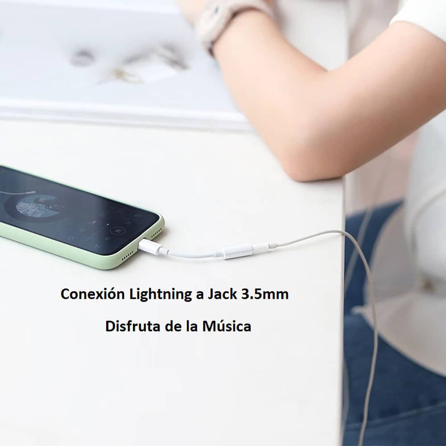 Adaptador De Audio Para Iphone A Jack 3.5mm Hd Bl-ad100al image number 8.0