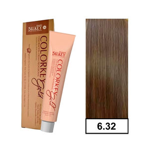 Colorkey Gold - Tintura Permanente Efecto 3d Pigment 60gr + Oxidante - 6.32 Rubio Oscuro Dorado Nacarado