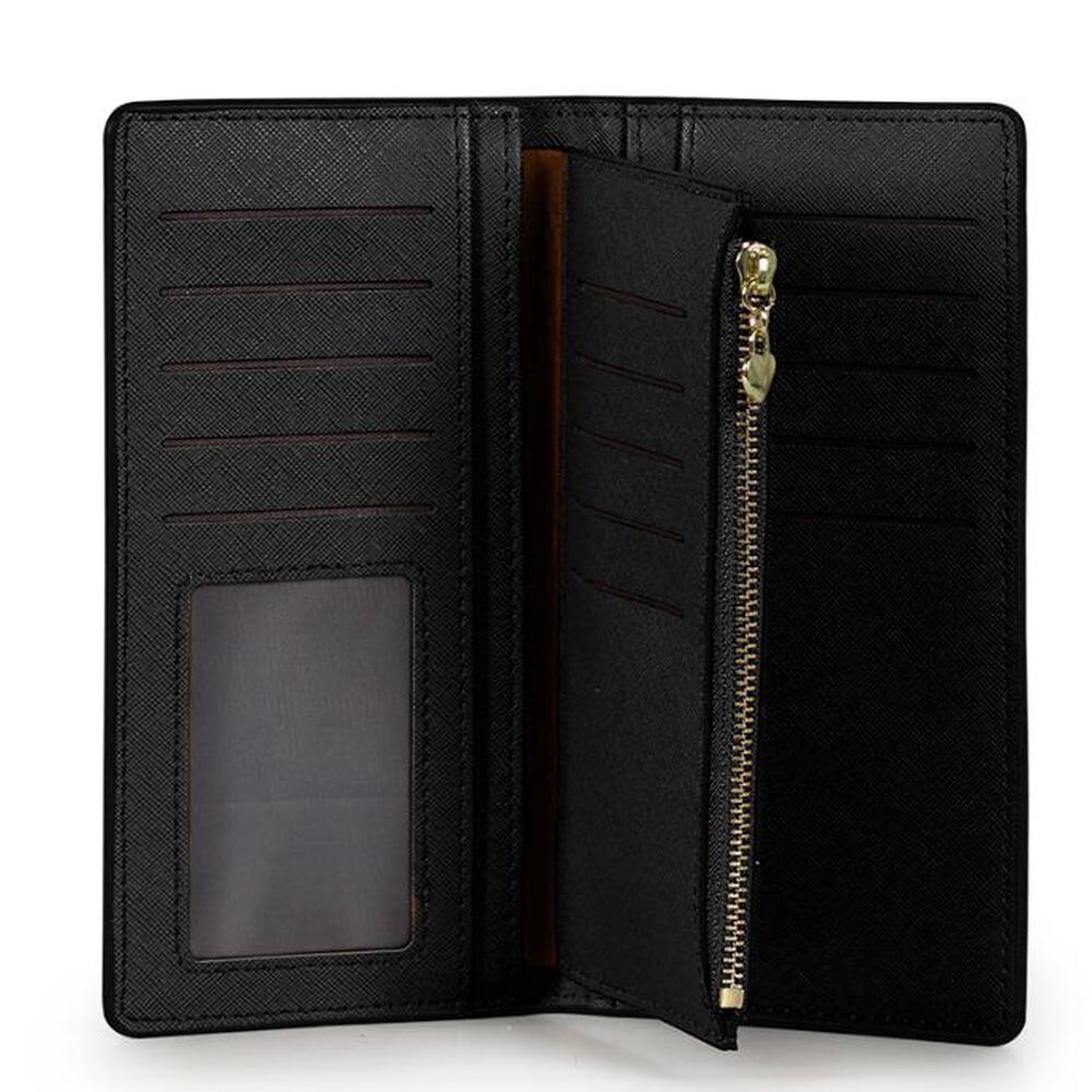2 Billeteras De Mujer Vesta Negra Y Café Carven image number 2.0