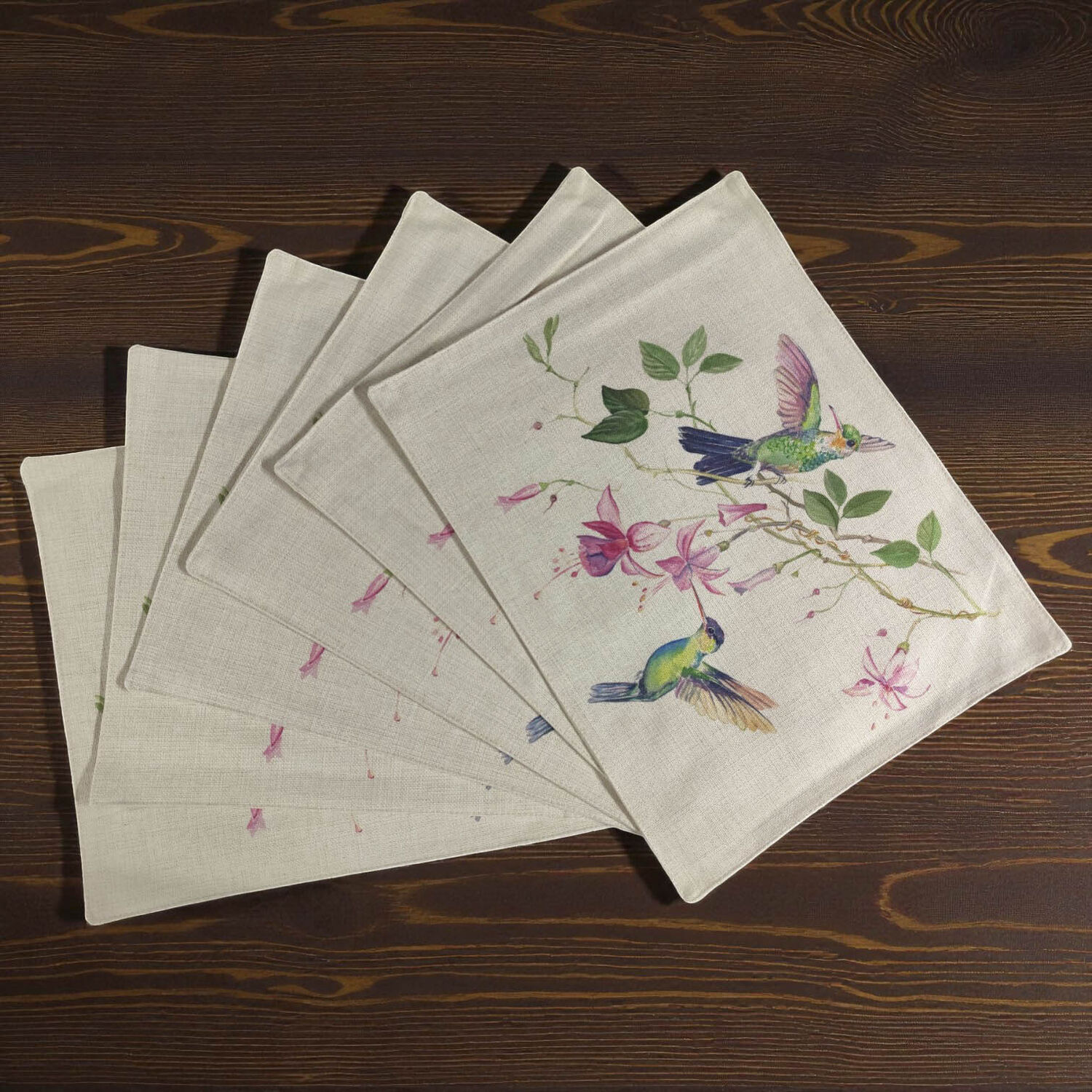 Set 6 Individuales De Lino 35x45 Repelente A Liquido-antimancha Md12 image number 2.0