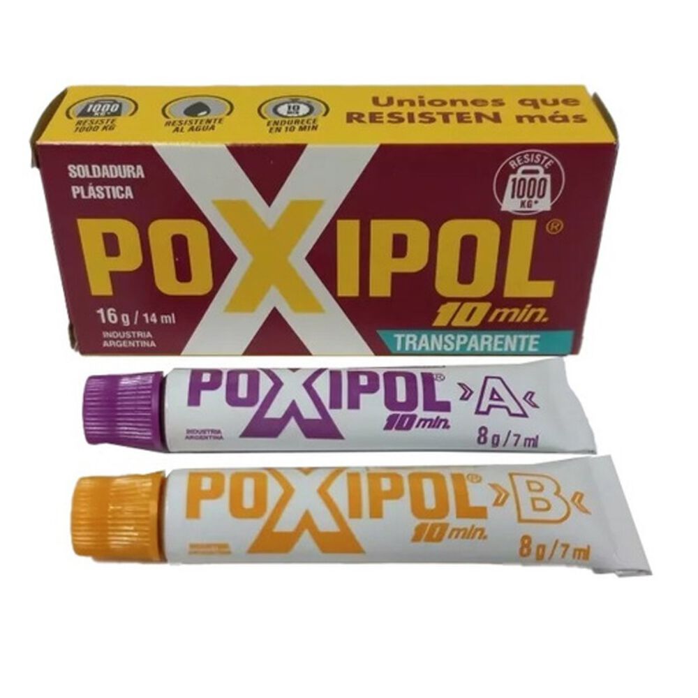 Poxipol Transparente 10 Minutos Adhesivo Instantáneo 8 Gr/ 7ml image number 0.0