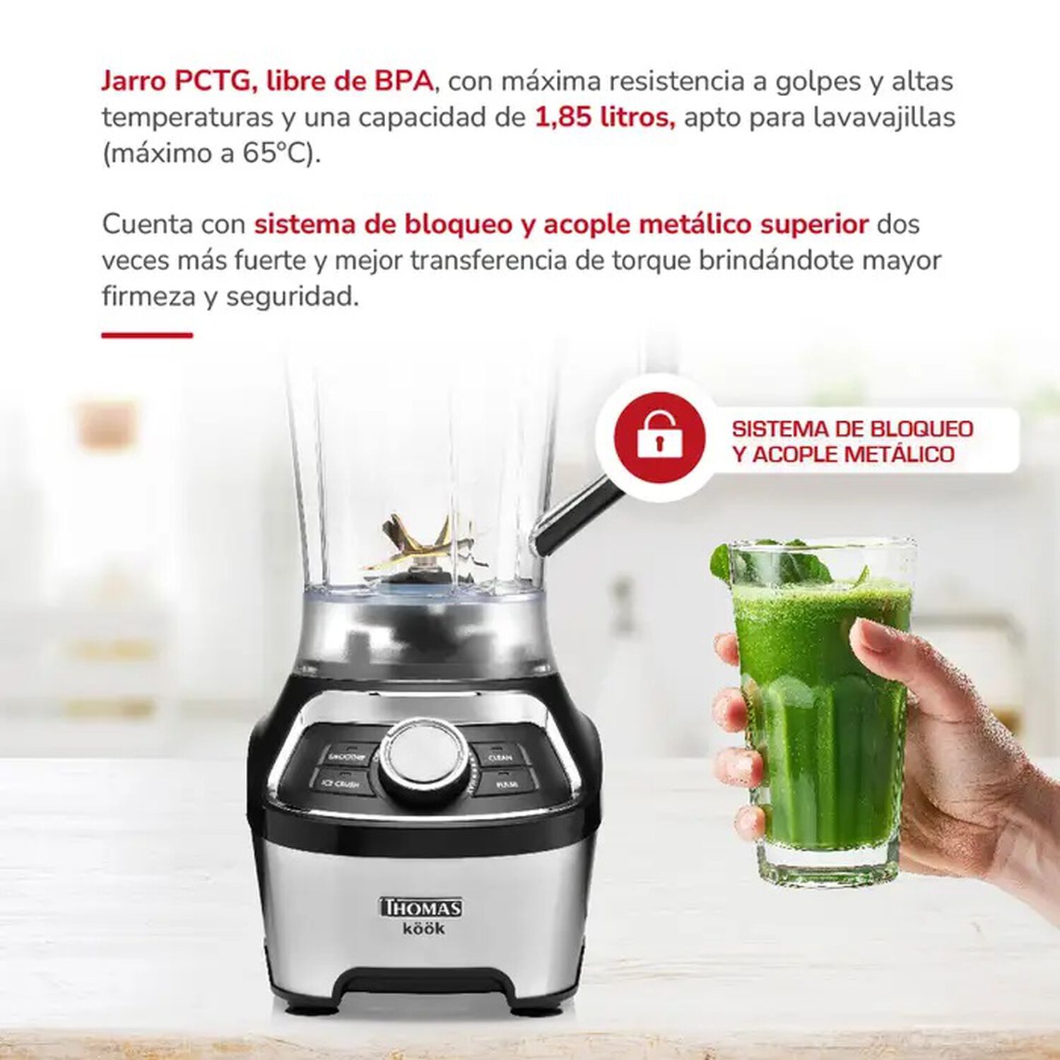Licuadora Thomas Th-790d Kk Pro 1200w image number 2.0