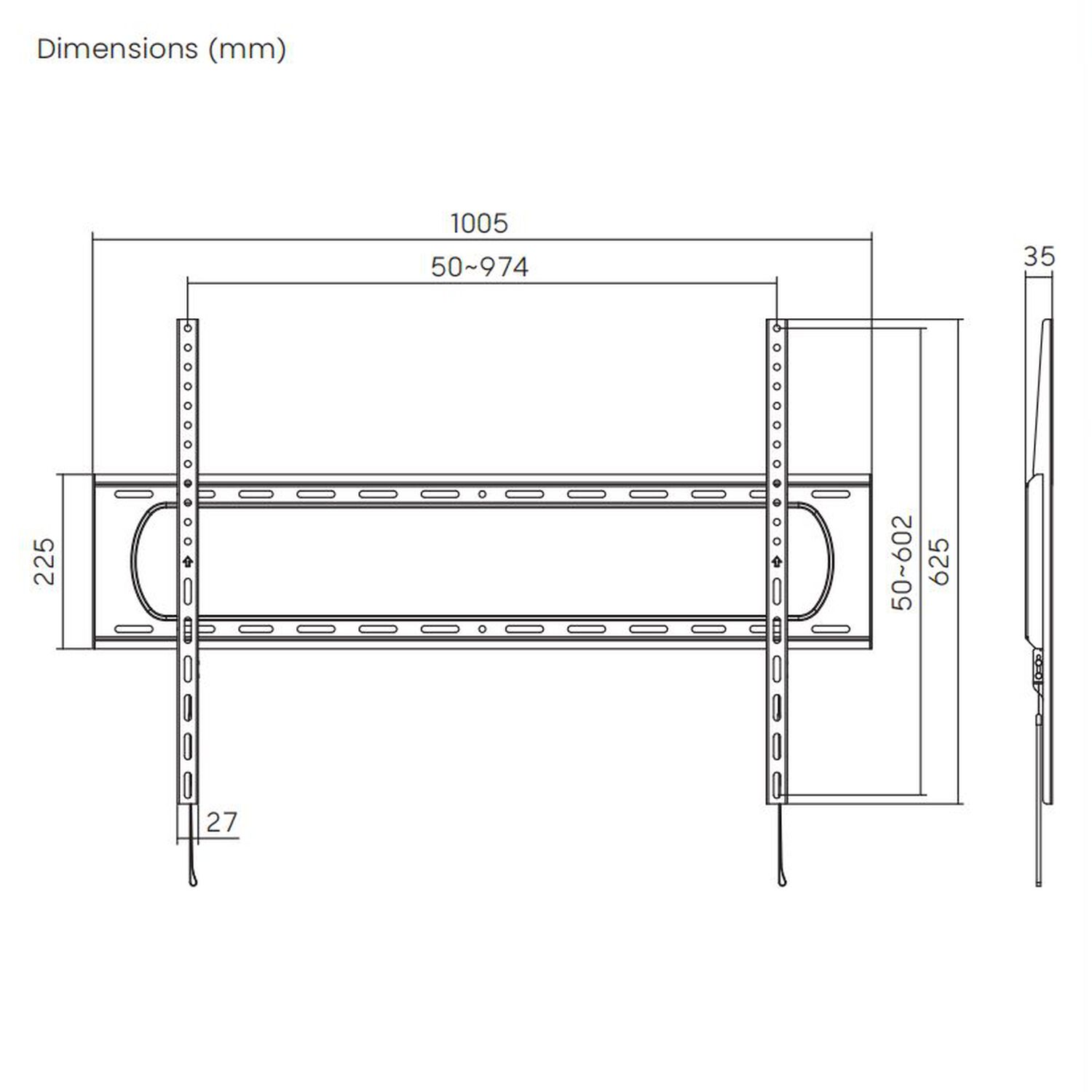 Soporte Fijo Para Tv De Alta Carga 60" ~ 120" - 120kg Sbrp73-69f Brasforma image number 4.0