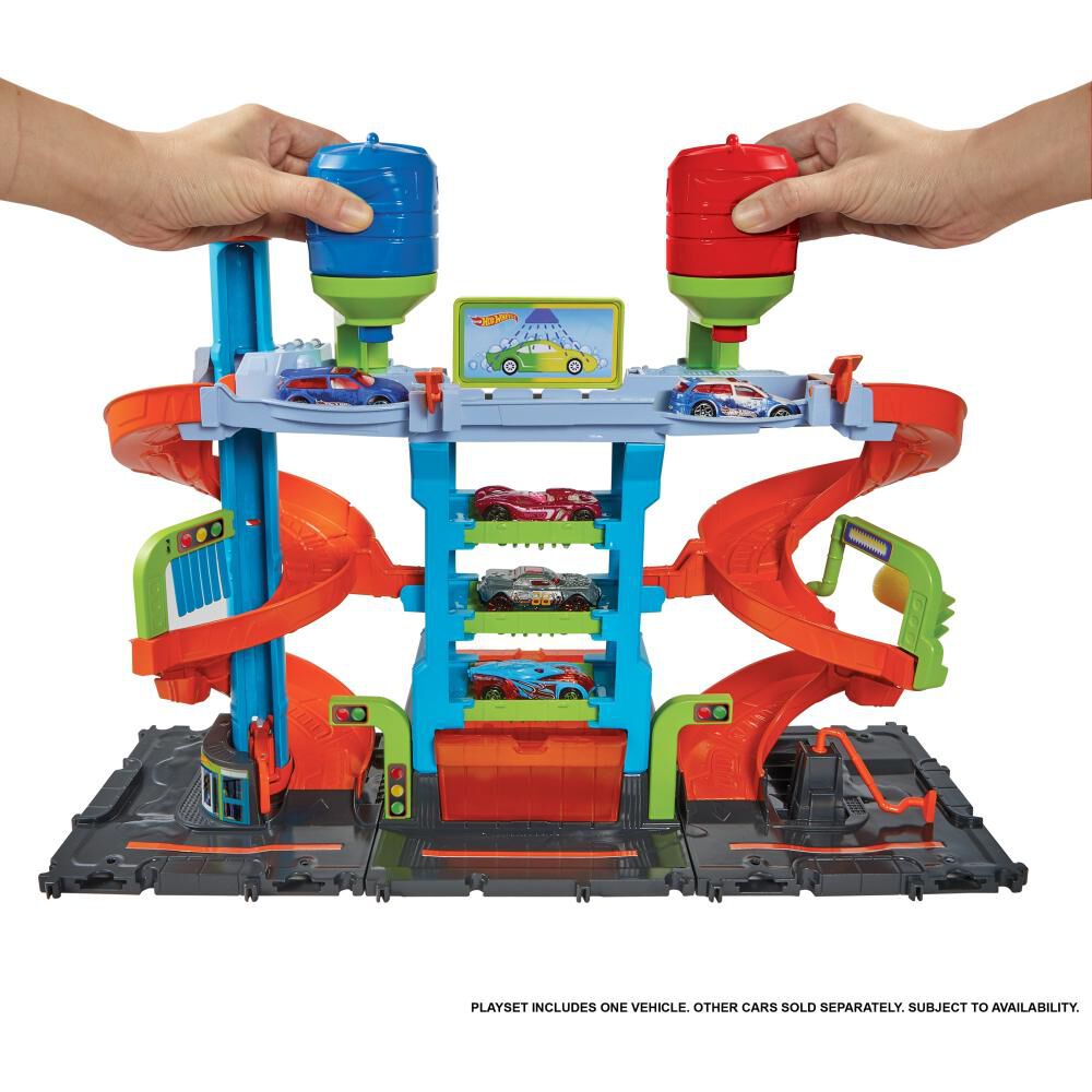 Autopista Hotwheels Autolavado Mega Torre image number 1.0