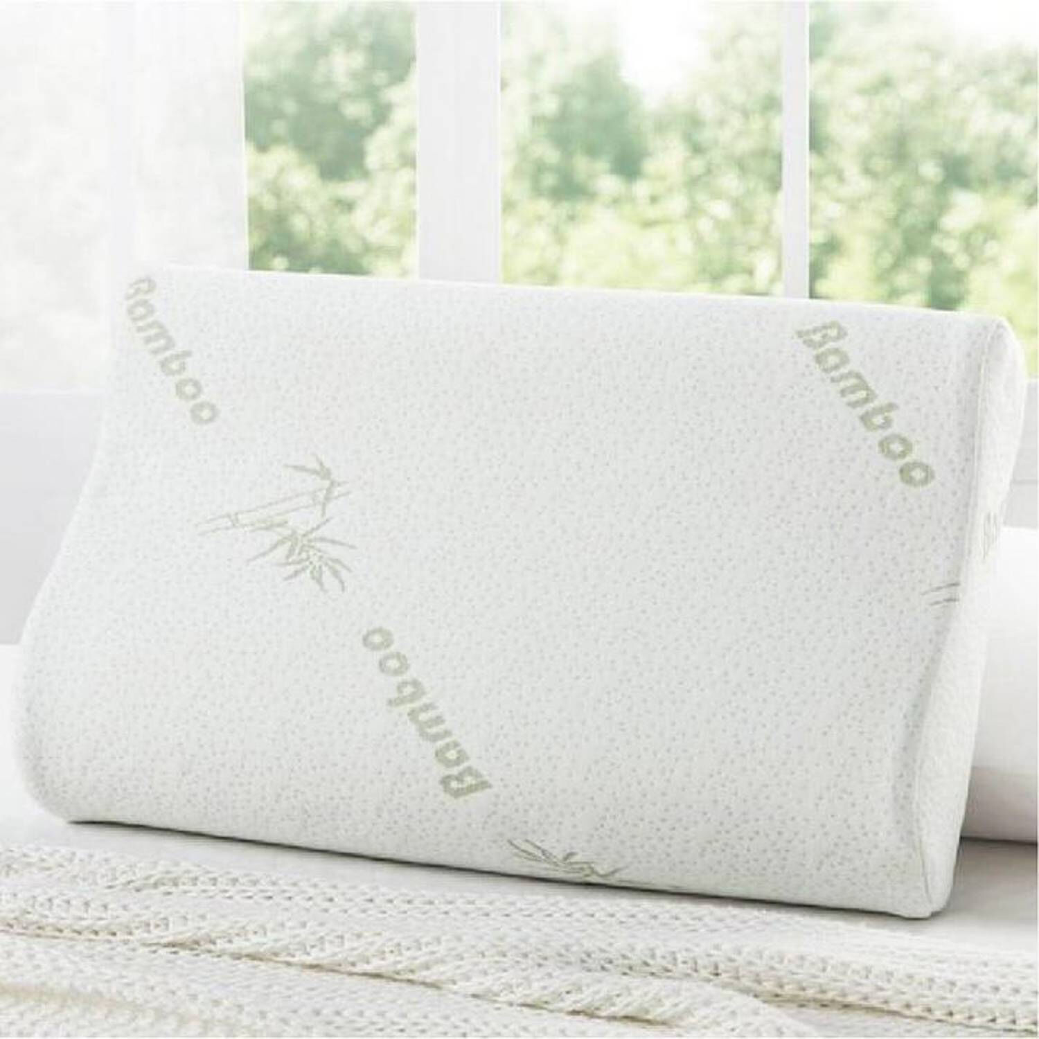 Pack 2 Almohadas Viscoel&aacute;sticas Y Memoria Con Funda Bamb&uacute; image number 1.0