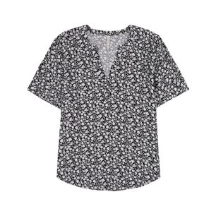 Blusa Full Print Manga Corta Cuello V Mujer Geeps