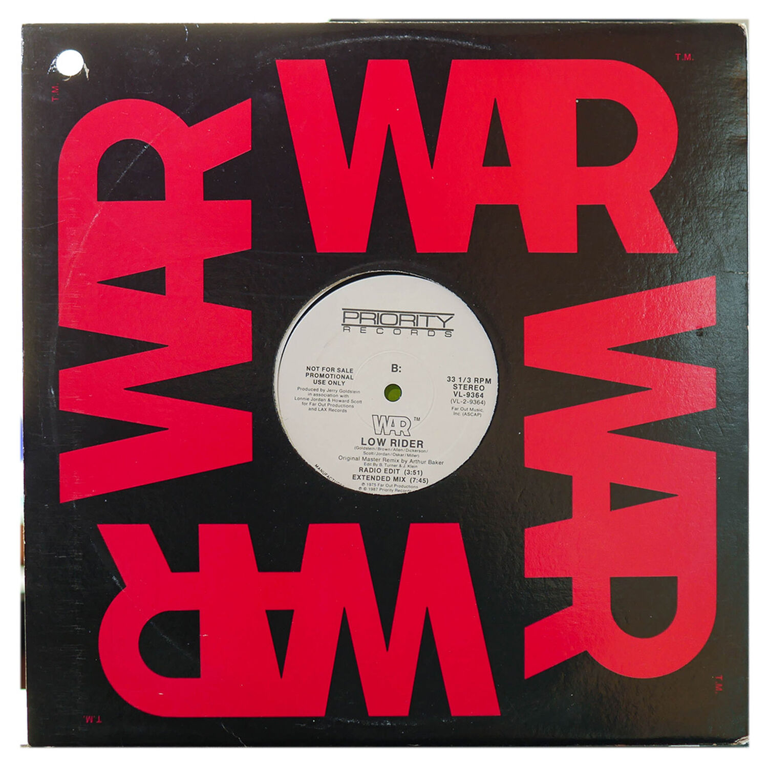 War - Low Rider | 12" Maxi Single Usado image number 0.0