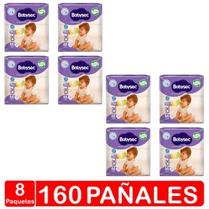 Pañales Babysec - Premium - Talla M 160 Pañales
