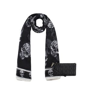 Pack Billetera Abella Negra + Pa&ntilde;uelo Oni Negro Kenneth Cole