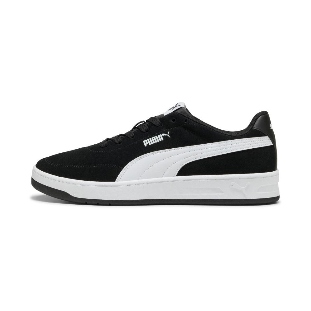 Zapatilla Urbana Hombre Puma Court Classic Clean Sd Negro image number 5.0