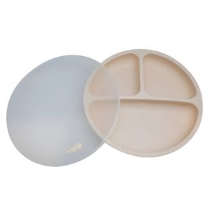 Plato Silicona Bebe Kido Ventosa Y 3 Divisiones Colores - Ps