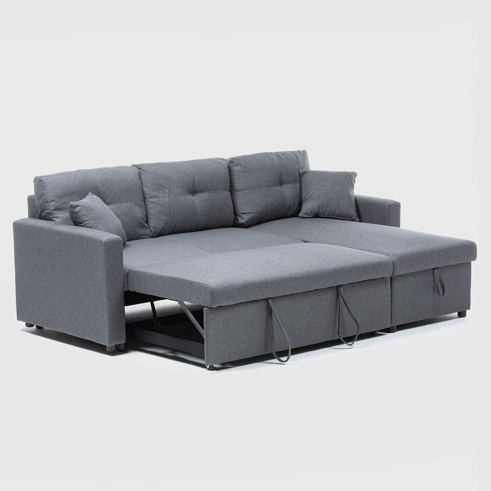 Sof&aacute; Seccional Cama 2 Cuerpos Lino Sidney Kmb1002 image number 3.0