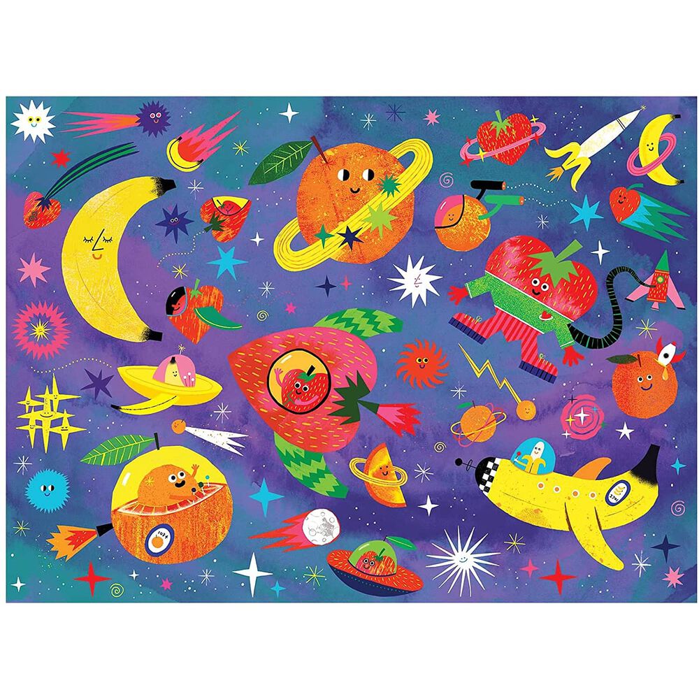 Puzzle 60pcs Rascar Y Oler Frutas Cosmicas Mudpuppy image number 3.0