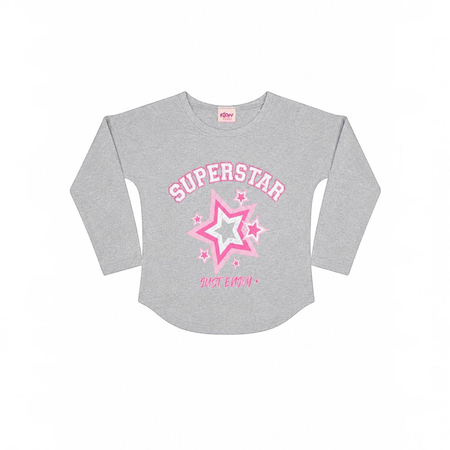 Pijama Ni&ntilde;a Estampado Super Star Gris image number 4.0