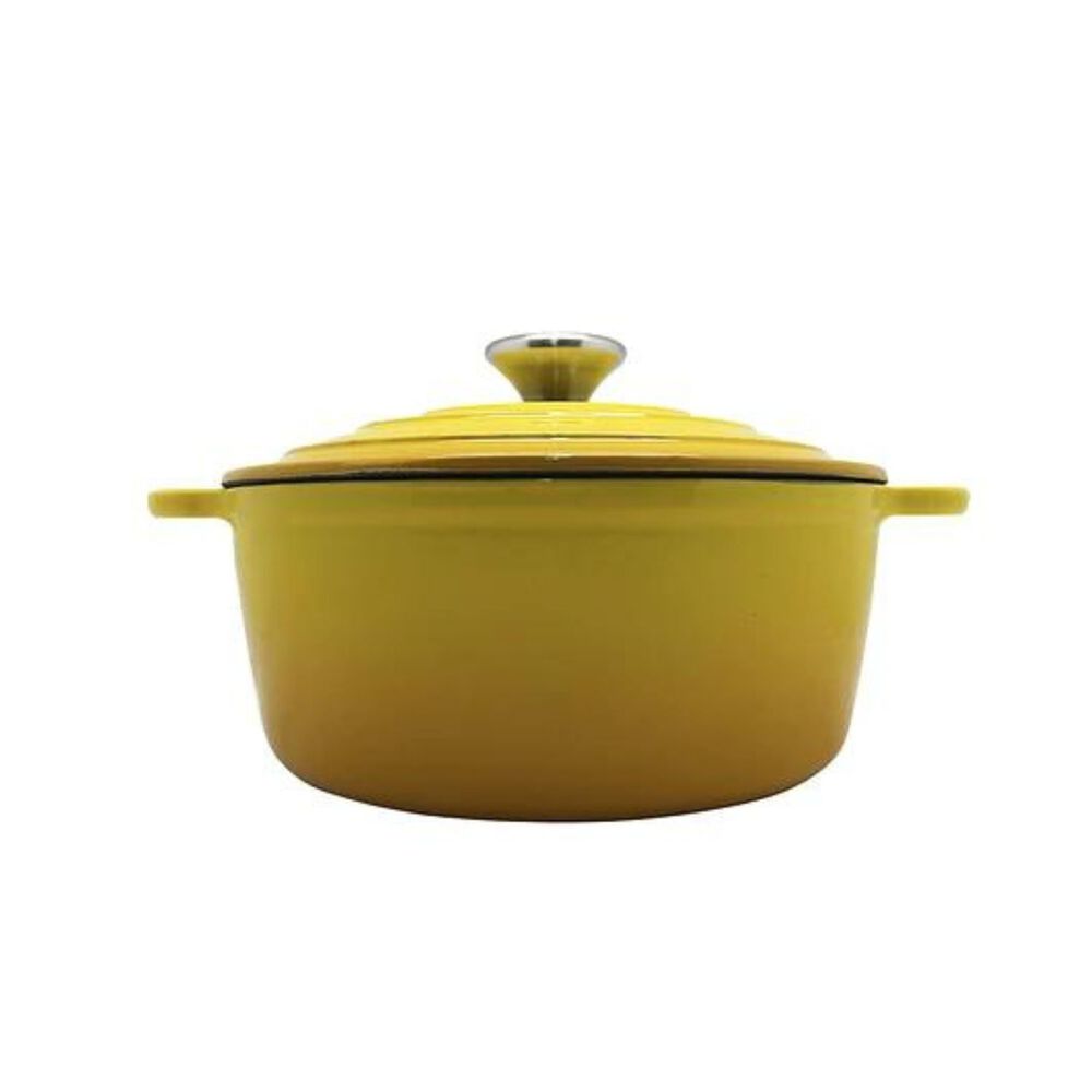 Olla Hierro Fundido 22cm Amarilla Keep Antiadherente Cocina image number 0.0