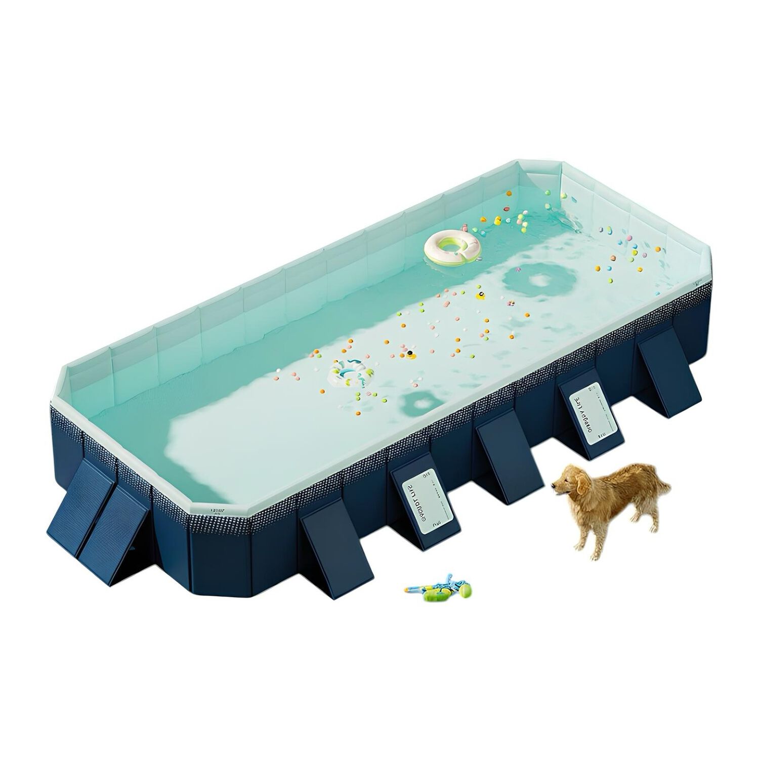 Piscina Plegable No Requiere Inflado 400cm Ni&ntilde;os Lubabycas image number 0.0