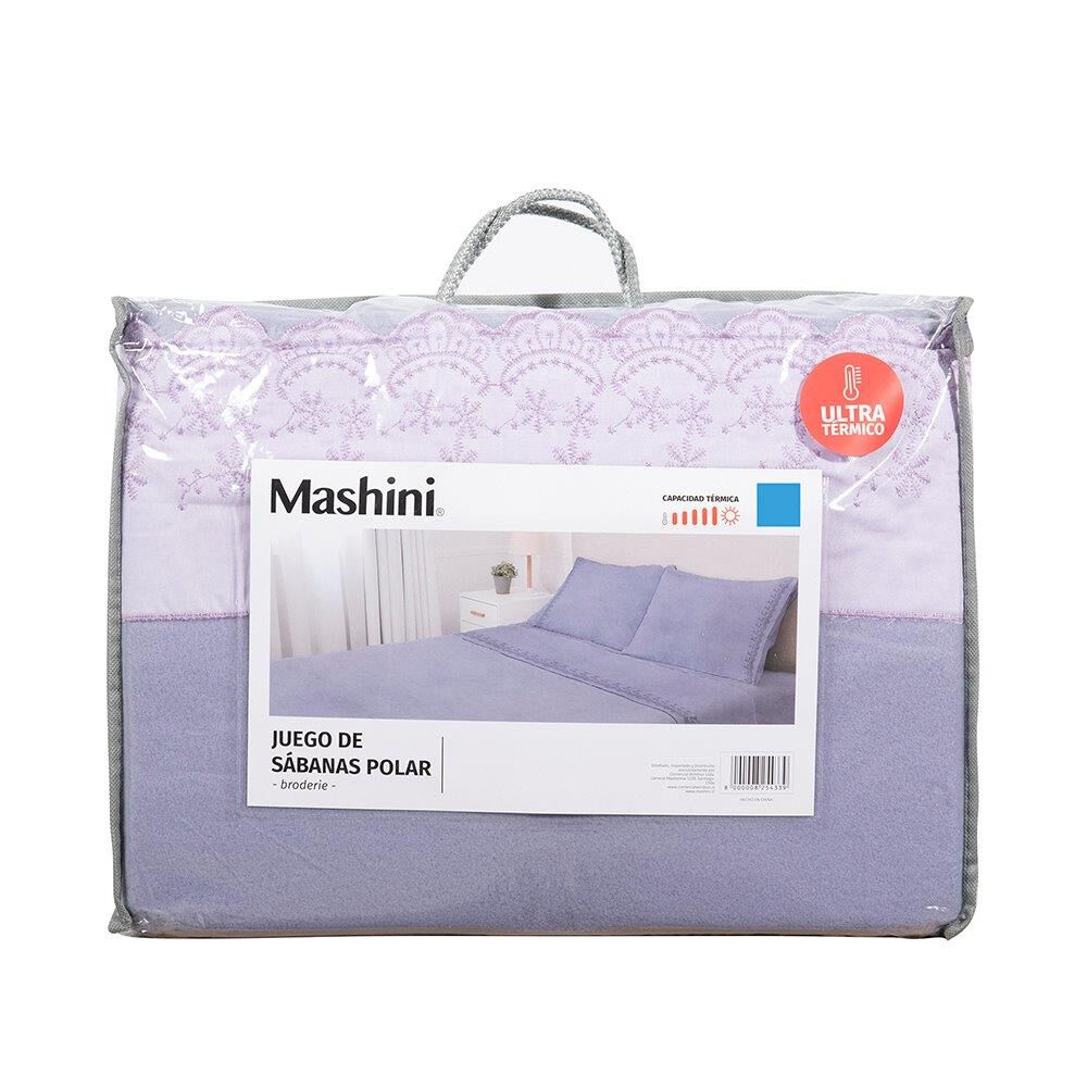 Sabana Polar Lisa Broderie King Morado image number 4.0