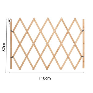 Puerta Plegable Para Mascotas Valla De Seguridad De Madera