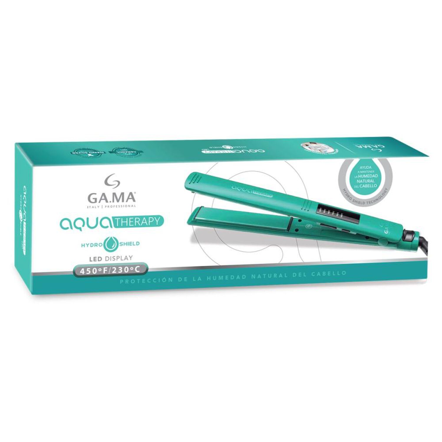 Alisador Gama Elegance Led Aqua Therapy image number 4.0