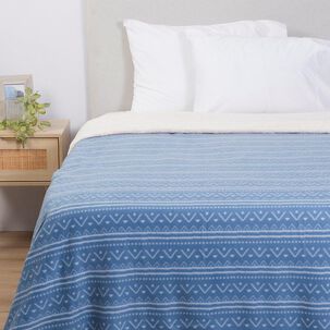 Frazada Polar-sherpa Estampada 2 Plazas Romero