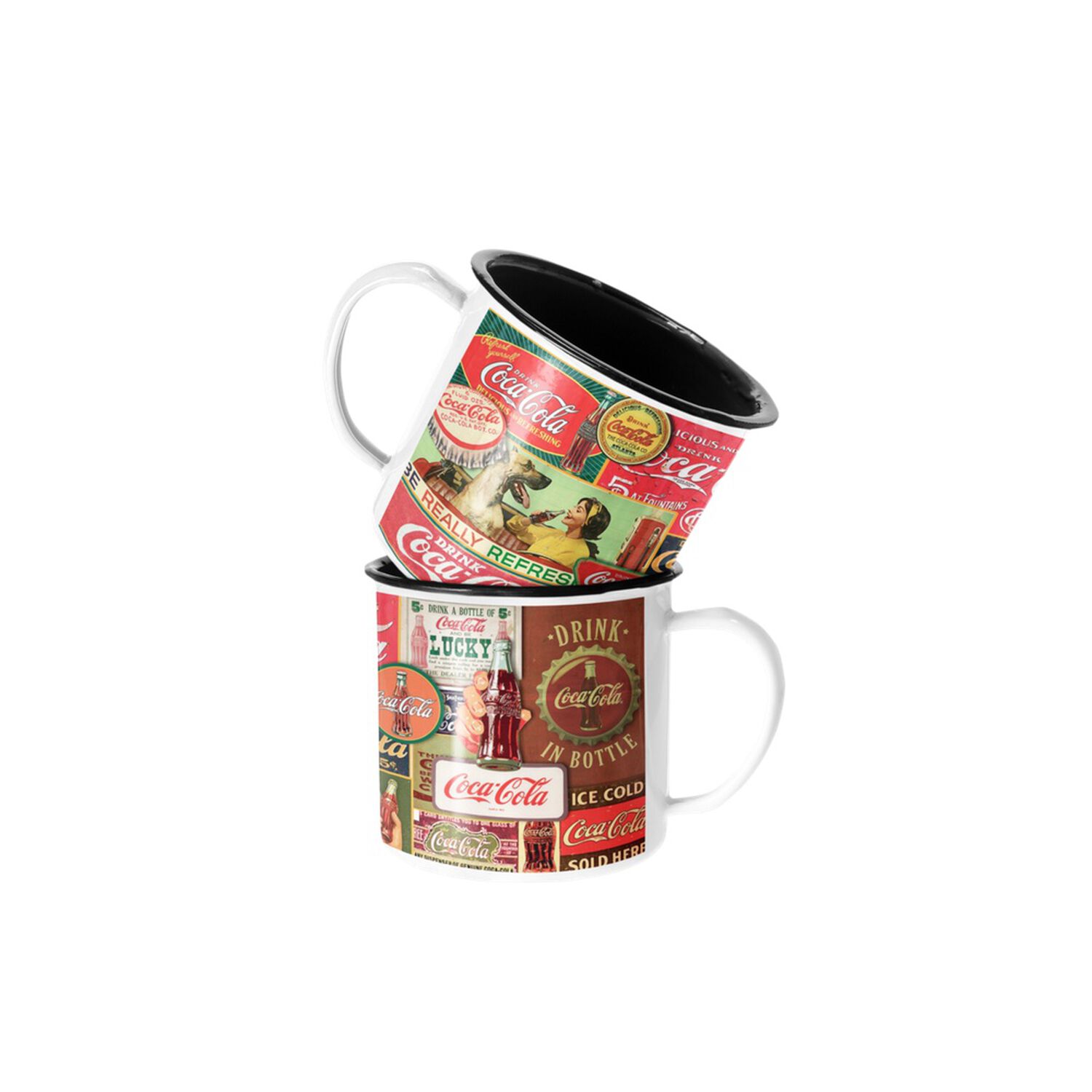 Taza Enlozada Lechera Coca-cola Vintage image number 0.0