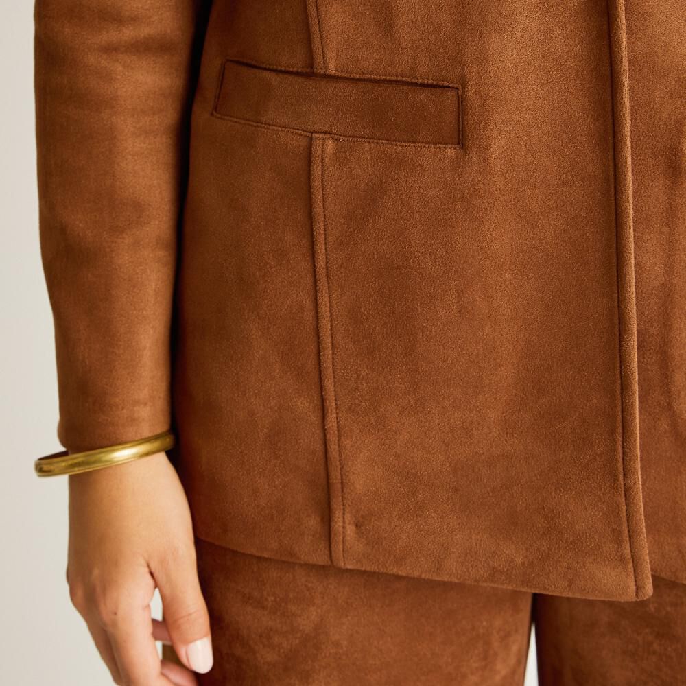 Blazer Manga Larga Cuello Solapa Mujer Lorenzo Di Pontti image number 3.0